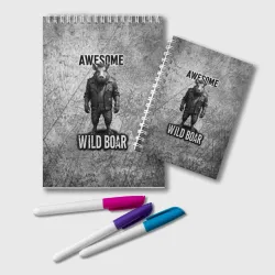 Блокнот Awesome wild boar