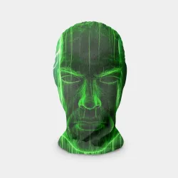 Маска карнавальная 3D Неоновая голова