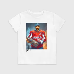 Детская футболка хлопок Alexander Ovechkin - golden armor