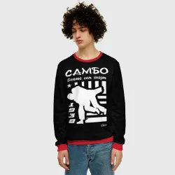 Мужской свитшот 3D Самбо больше чем спорт - фото 2