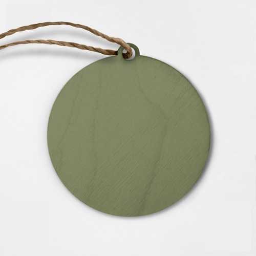 Деревянная игрушка круг Милая ромашка мем: я с тобой и без тебя - фото 2