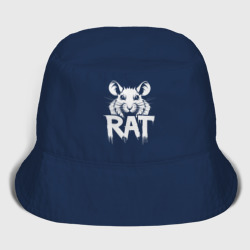 Женская панама хлопок Крыса в стиле граффити