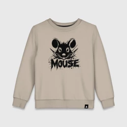 Детский свитшот хлопок Мышь в стиле граффити
