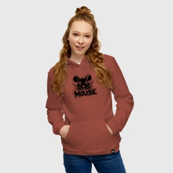 Женская толстовка хлопок Мышь в стиле граффити - фото 2