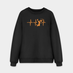 Мужской свитшот oversize без начеса хлопок Пульс данкера