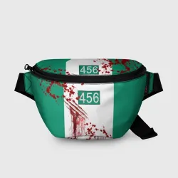 Поясная сумка 3D Кровавая форма игрока 456 из игры в кальмара