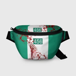 Поясная сумка 3D Кровавая форма игрока 456 из игры в кальмара