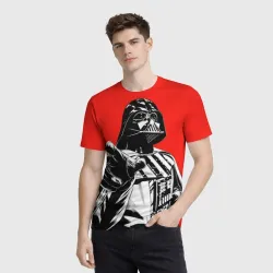 Мужская футболка 3D Star wars - Darth Wader - фото 3