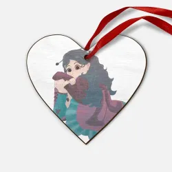 Деревянная игрушка Сердце Бабочка Аврора