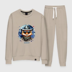 Женский костюм хлопок Лис шпион секретный агент