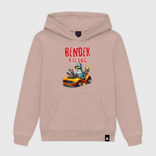 Мужская толстовка хлопок Bender racing - ai art fantasy
