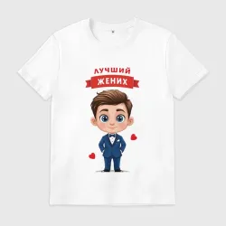 Мужская футболка хлопок Лучший жених