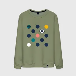 Мужской свитшот хлопок Polka eye dot