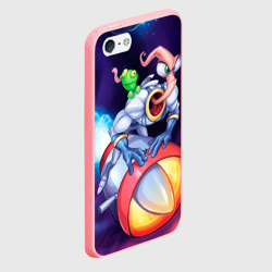 Чехол для iPhone 5/5S матовый Земляной червяк Джим  - фото 2