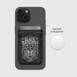 Картхолдер Magsafe магнитный Black Sabbath - goat skull - фото 2