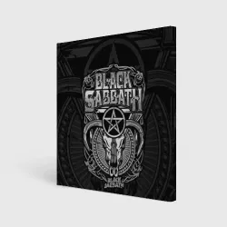 Холст квадратный Black Sabbath - goat skull