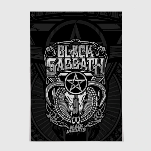Постер Black Sabbath - goat skull