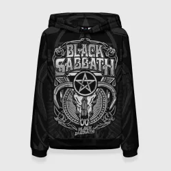 Женская толстовка 3D Black Sabbath - goat skull