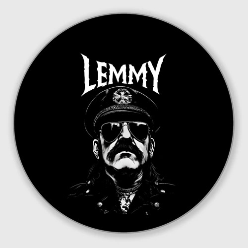 Круглый коврик для мышки Motorhead - lemmy