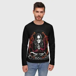 Мужской лонгслив 3D Ozzy Osbourne with wings - фото 2