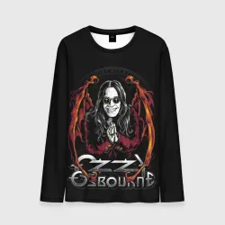 Мужской лонгслив 3D Ozzy Osbourne with wings