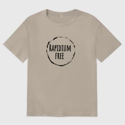 Женская футболка хлопок Oversize Rapidium free