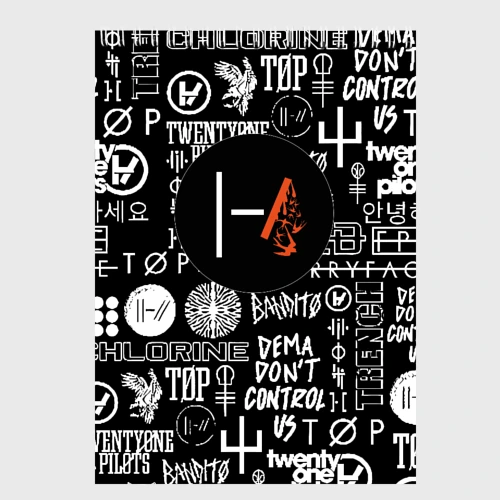 Скетчбук Twenty one pilots rock logo