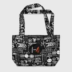 Пляжная сумка 3D Twenty one pilots rock logo