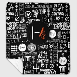 Плед с рукавами Twenty one pilots rock logo