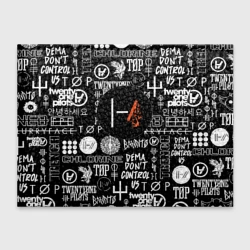 Обложка для студенческого билета Twenty one pilots rock logo