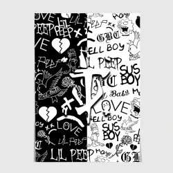 Постер Doom x liil peep pattern black