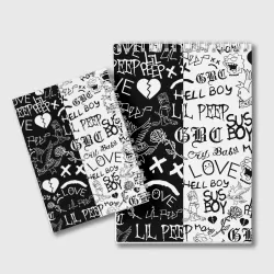 Блокнот Doom x liil peep pattern black - фото 2