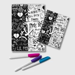 Блокнот Doom x liil peep pattern black