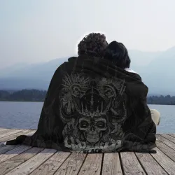 Плед 3D Black Sabbath death skull - фото 2