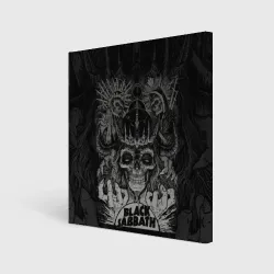 Холст квадратный Black Sabbath death skull