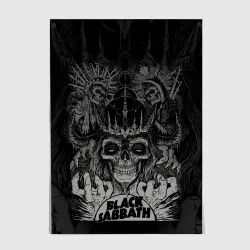 Постер Black Sabbath death skull
