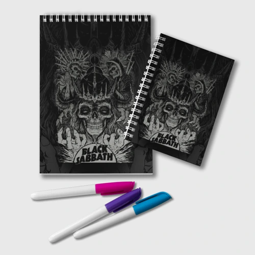 Блокнот Black Sabbath death skull
