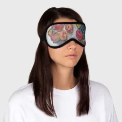 Маска для сна 3D Акварельные персики - натюрморт - фото 2