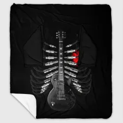 Плед с рукавами Rock guitar ribs 