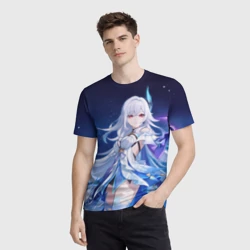 Мужская футболка 3D Скирк Геншин Импакт - фото 2