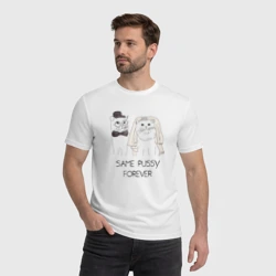 Мужская футболка хлопок Same pussy forever - фото 2