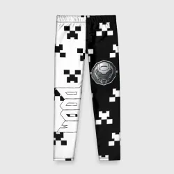 Детские леггинсы 3D Doom x minecraft pattern