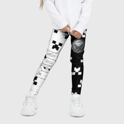 Детские леггинсы 3D Doom x minecraft pattern - фото 2