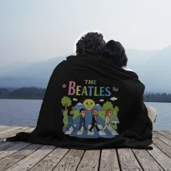 Плед 3D The Beatles, мультяшный стиль - фото 2