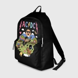 Рюкзак 3D AC/DC, мультяшный стиль
