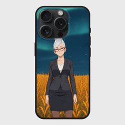 Чехол силиконовый для Apple iPhone 15 Pro матовый Сэйко Аясэ Дандадан