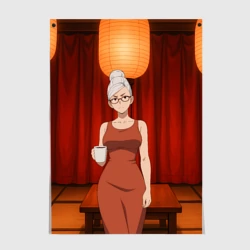 Постер Dandadan Seiko в красном платье