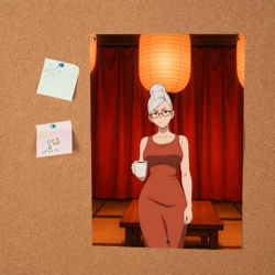 Постер Dandadan Seiko в красном платье - фото 2