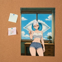 Постер Dandadan Seiko в комнате указывает - фото 2