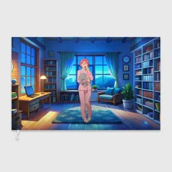 Флаг 3D Сиратори Айра хочет спать